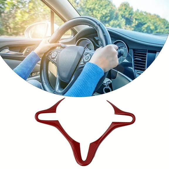 Custom Fit And Easy Installation Red Inner Steering Wheel Cover Trim For For Honda Civic 8Th Generation 2006 2011