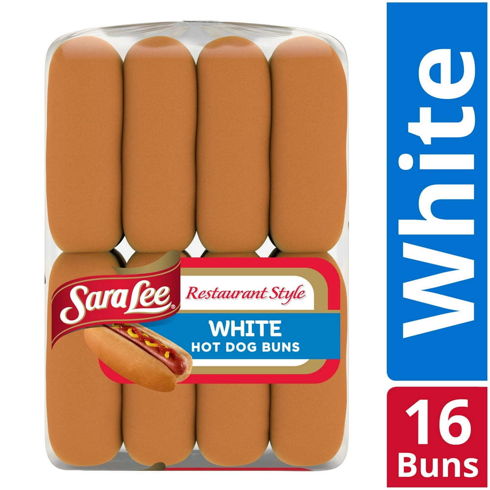 Sara Lee Restaurant Style White Hot Dog Buns, 16 count