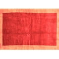 thumbnail image 1 of Ahgly Company Indoor Rectangle Abstract Orange Contemporary Area Rugs, 7' x 9', 1 of 1