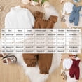 thumbnail image 3 of mgoYE Newborn Baby Girl Fall Outfits 6 9 12 18 24M Ribbed Long Sleeve Rompers Suspender Overalls Pants Sets Infant 2Pcs Clothes(Blue,6-9 Months), 3 of 6