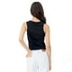 thumbnail image 3 of Crop Top Con Canales Para Mujer Quarry Color Negro, 3 of 4