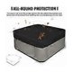 thumbnail image 2 of Square bathtub cover 210D very durable and waterproof - UV protection - 220 x 220 x 90 cm (L x W x H) - Black, 2 of 5