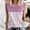 Pink, variant on Ayolanni Striped Women Shirts 5 T-Shirts Sleeveless Pink Tank Tops Women's Blouse for Teens 3X