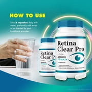 (2 Pack) Retina Clear Capsules – Daily Eye Care Formula with Original Blend to Support Visual Wellness, Eye Comfort & Healthy Vision | Just 2 Gentle, Easy-to-Swallow Pills (120 Capsules)