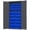 Blue, variant on Durham 3602-BLP-36-5295 14 Gauge Flush Door Style Lockable Cabinet with 36 Blue Hook on Bins, Gray - 36 in.