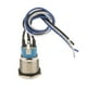 thumbnail image 4 of 1 Piece de Switch de Momentáneo LED de material acero Inoxidable Impermeable compatible con Automóvil Coche de 24V 19mm Yotijar Interruptor de botón pulsador, 4 of 6