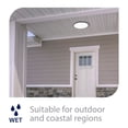 thumbnail image 3 of FM-15RN-930-BK WAC Limited Round - 28W 1 LED Flush Mount In Functional Style-0.6 Inches Tall and 15 Inches Wide-Black Finish-3000 Color Temperature, 3 of 5