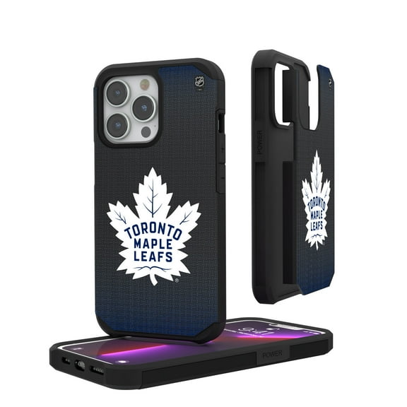 Toronto Maple Leafs Linen Logo iPhone Rugged Case