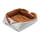 thumbnail image 3 of Cojín para cama de mascotas, cómoda perrera, nido cálido, camas portátiles para perros, manta para cama de gato Gris, 3 of 9
