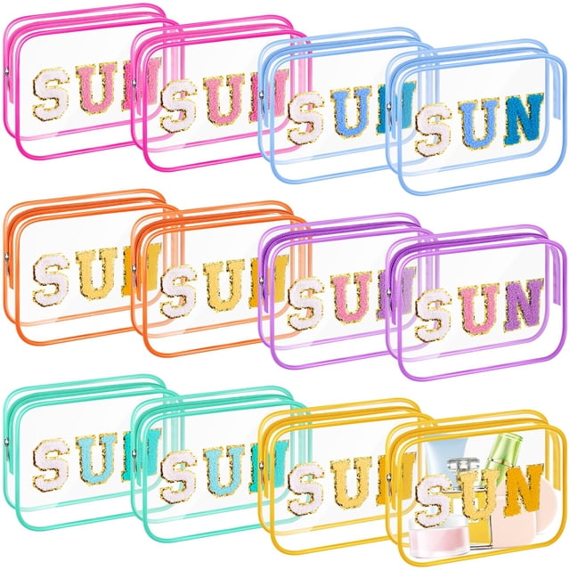 Bolsas de maquillaje Kacctyen Sun Clear 12 unidades impermeables para playa