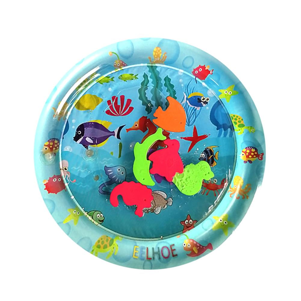Lot Baby Kid Water Play Mat Inflatable Thicken PVC Infants Gym Playmat Time Toy 