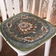 thumbnail image 1 of Xiao Hua Cojín para Silla de Comedor Estilo Farmhouse en Forma de U - Juego de 4 Piezas, Cojín Floral Vintage, Cierre Oculto, Cojín para Silla de Cocina y Oficina, 16.93 X 16.54 Inches, Green-A02, 1 of 4