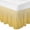 Yellow, variant on Orange Yellow Ombre Bed Skirt Queen Size 16 Inch Drop, Elastic Wrap Around Bed Skirts Pleated Dust Ruffles For Twin Full Queen Cal King Base Beds, Modern Abstract Art Gradient Aesthetics