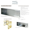 thumbnail image 3 of Transolid STH3414 34.5-in. Recessed Stainless Steel Shower Storage Pod, Stainless Steel, 3 of 6