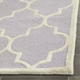thumbnail image 3 of SAFAVIEH Cambridge Kevin Geometric Wool Runner Rug, Lavender/Ivory, 2'6" x 8', 3 of 6