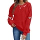 thumbnail image 1 of Xuyuer Valentines Day Shirts Women Love Heart T-Shirts Casual Long Sleeve Valentines Day Graphic Tees Tops, 1 of 6
