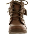 thumbnail image 3 of Lucky Top Girls Peter30k Kids Fashion Leatherette Lace-up High Top Wedge Sneaker Bootie, 3 of 4