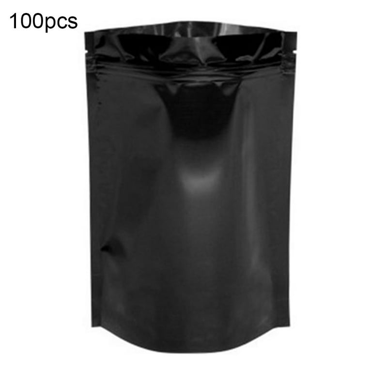 Dengjunhu 100Pcs 7x10cm Resealable Bags Smell Proof Pouch Aluminum