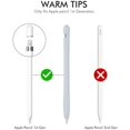 thumbnail image 2 of AhaStyle Silicone Case Sleeve Anti-Slip Protective Cover Skin [Added Cable Adapter Tether] Compatible with Apple Pencil, 2 of 5