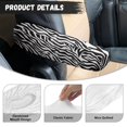 thumbnail image 6 of Yuyamidu Zebra Stripe Car Seat Armrest Covers 2 Pcs Car Arm Rest Decorative Accessories Comfortable Armrest Protector Covers for Cars SUVs Trucks Sedans, 6 of 7