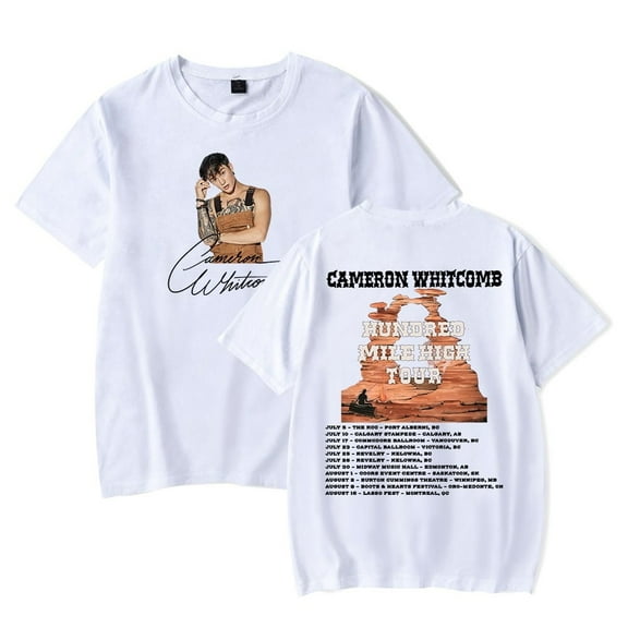 Cameron Whitcomb T-shirt Women Men Casual Short Sleeve Printed Fashion Summer Tops Tee