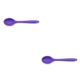 thumbnail image 3 of Billuyoard Cuchara mezcladora Utensilios de cocina Utensilios de cocina Beber universal Vajilla para el hogar Cuchara de sopa flexible Suministros Violeta 2Conjunto, 3 of 6