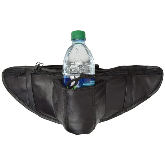 Multiple Pocket Waist bag Fanny Pack with Water Bottle Holder for Hiking Travel
