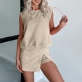 thumbnail image 5 of Mohiass Athletic Sets for Women Skirt/Skort Sets Women 2 Piece Outfits Travel Tank Top Lined Split Summer Lounge Set 2 Pieces Khaki XL, 5 of 8
