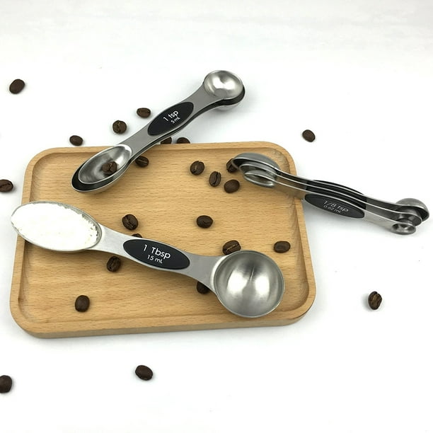 Greswe Measuring Spoon Set - Stainless Steel - 6 Spoon Kit,includes 1/8 Tsp, 1/4 Tsp, 1/2 Tsp, 1 Tsp, 1/2 Tbsp And 1 Tbsp