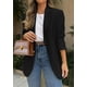 thumbnail image 3 of Blazer PRETTYGARDEN 2025 para mujer, casual, de negocios, color negro, 3 of 6