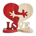 thumbnail image 2 of Decoraciones para San Valentín, adornos para San Valentín, regalos para San Valentín, adorno de corazón de madera, decoración de madera, regalo para San Valentín, escritorio de amor., 2 of 8