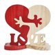 thumbnail image 2 of Fiudx Adorno de Corazón de Madera, Diseño de Rompecabezas de Amor Independiente, Acabado En Madera Natural y Rojo Brillante, Decoración para El Hogar o La Oficina, Regalo de San Valentín, Juego de 1, 2 of 7