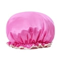 thumbnail image 5 of Minnieouse Gorro de dormir para mujer, gorros de pelo de ducha impermeables dobles, cubierta de cabeza de niña gruesa a prueba de aceite para el hogar, Melon rojo 2piezas Minnieouse CBP378940, 5 of 5