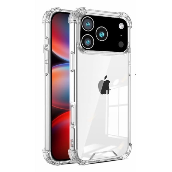 Phone case Compatible With iPhone 17 Pro Max , Crystal Clear Hard Back Cover with 4 Corners Shockproof Protection Clear Case for iPhone 17 Pro Max 6.9 Inch