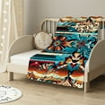 thumbnail image 2 of WHKANG Western Decor Throw Blanket Aztec Plush Blanket Cowboy Cowgirl Southwestern Sherpa Blanket Kids Adult Rustic Farmhouse 60x80in, 2 of 6