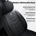 thumbnail image 3 of 2004-2020 for DODGE GRAND CARAVAN Front Car Seat Covers Premium Leather Daily Protection Tailored Fit Driving Comfort, 3 of 8