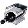 thumbnail image 2 of Wine Organizer Stackable Plastic Transparent Water Bear Bottle Holder Rack for Home Display 1 Bottle Transparent, 2 of 12