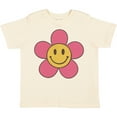 thumbnail image 3 of Inktastic Smiley Face Flower Cute Pink and Yellow Boys or Girls Toddler T-Shirt, 3 of 5