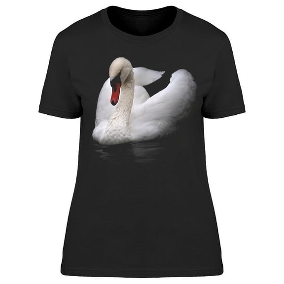A Pretty Swan On The Water T-Shirt Women -Image by Shutterstock, Female Small