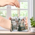 thumbnail image 4 of PU Leather Coin Purse Wallet Compact Water-Resistant Card Cases Money Organizers Cozy Winter Town with Snow, 4 of 7
