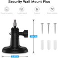 thumbnail image 5 of [Version Améliorée] HOLACA Security Wall Mount Plus - Ajustable Intérieur/extérieur Compatible avec Wyze Cam Pan et Autres, 5 of 5