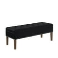 thumbnail image 2 of Plush Tufted Storage Bench Velvet with Wood Frame, 48 " Stylish Seating Solution for Bedroom, Living Room, or Entryway, 2 of 7