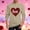 Khaki, variant on LJEFF Men's Valentine's Day Long-Sleeve Shirt, Casual Heart Print Regular Fit Crew Neck Men's Tees Light Blue