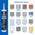 thumbnail image 2 of GE Supreme Silicone Caulk - 100% Waterproof, Shrink & Crack Proof - 1 Pack, 10 oz, Clear, 2 of 3