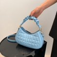 thumbnail image 1 of Bolso de hombro para mujer PU Crossbody Bag plisado Casual Simple Messenger Bag (Azul), 1 of 6