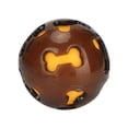 thumbnail image 4 of Pelota dispensadora de comida para mascotas, limpieza de dientes, juguete de pelota de goma lavable para masticar, para cachorros, 4 of 8