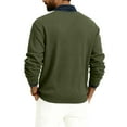 thumbnail image 3 of GrmtClth Sweaters for Men Breathable V-Neck Knitted Sweaters Classic Casual Comfy Soft Long Sleeve Pullover Sweaters Army Green 3XL, 3 of 6