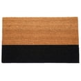 thumbnail image 5 of Fab Habitat Modern Non Slip Doormat - Durable, Thin - Natural Coir & Rubber - Entryway, Front Door, Porch, Patio - Black Belt Black/Natural (18" x 30" Non-Slip), 5 of 10