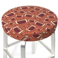 thumbnail image 6 of Goofa American Football1 Printed Stool Covers Round, Waterproof Round Bar Stool Covers Anti-Slip Round Bar Stool Seat Cover with Elastic Bands Durable -12 inch, 6 of 7