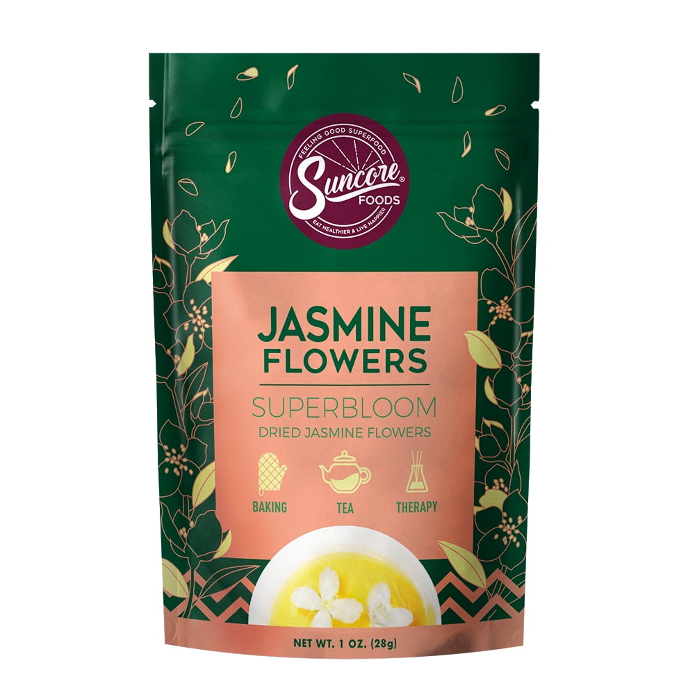 Suncore Foods Gluten-Free Jasmine Flowers Superbloom, 1oz, Tea